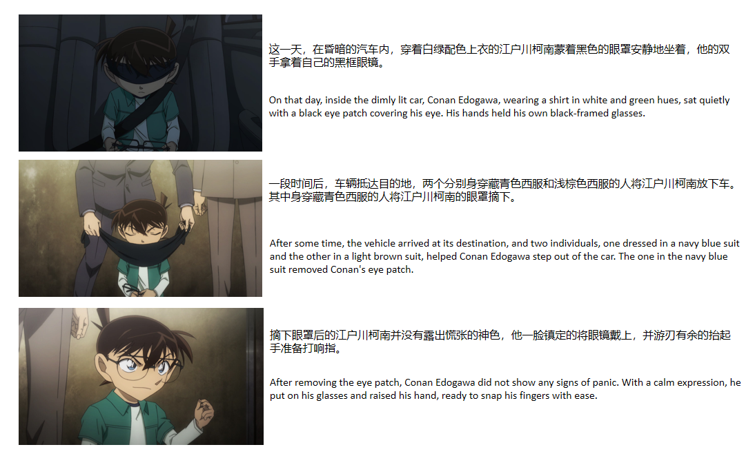 352,137 Sets Multi-Frame Anime Narrative Data